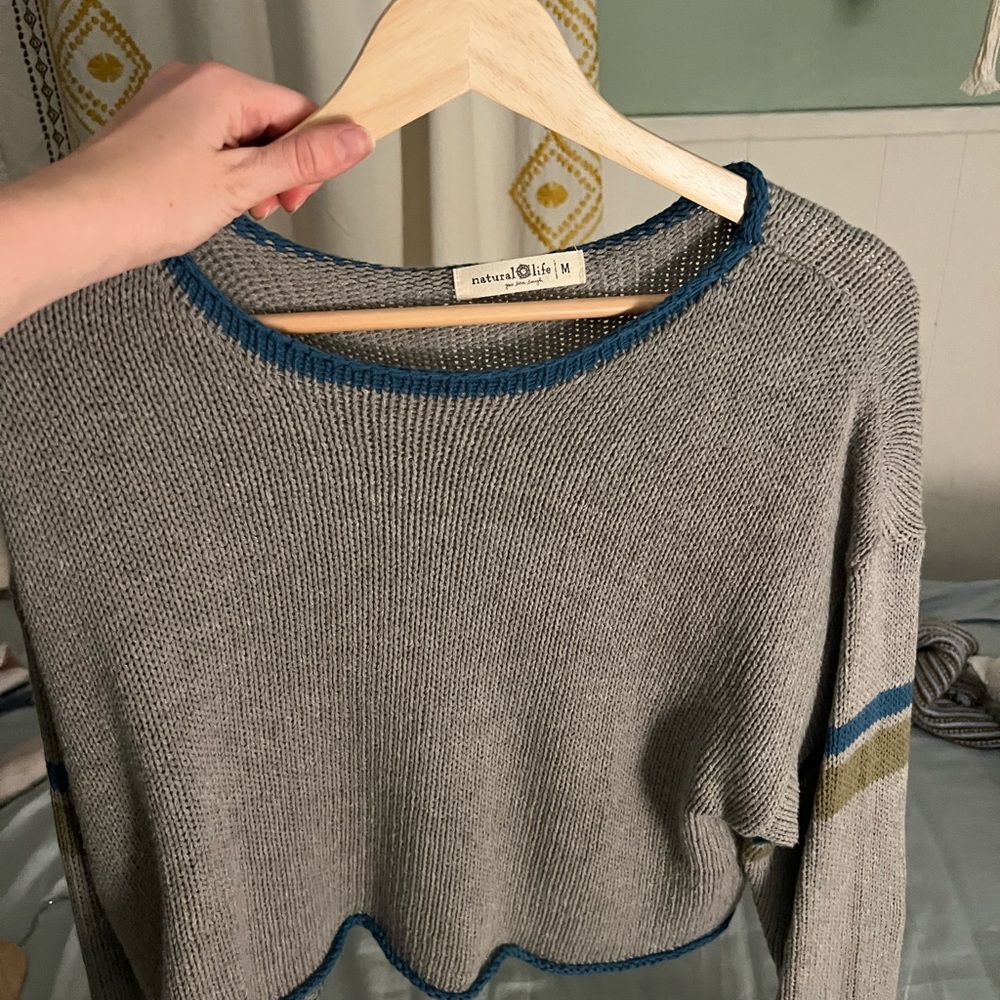 Natural Life Women's Gray Sweater